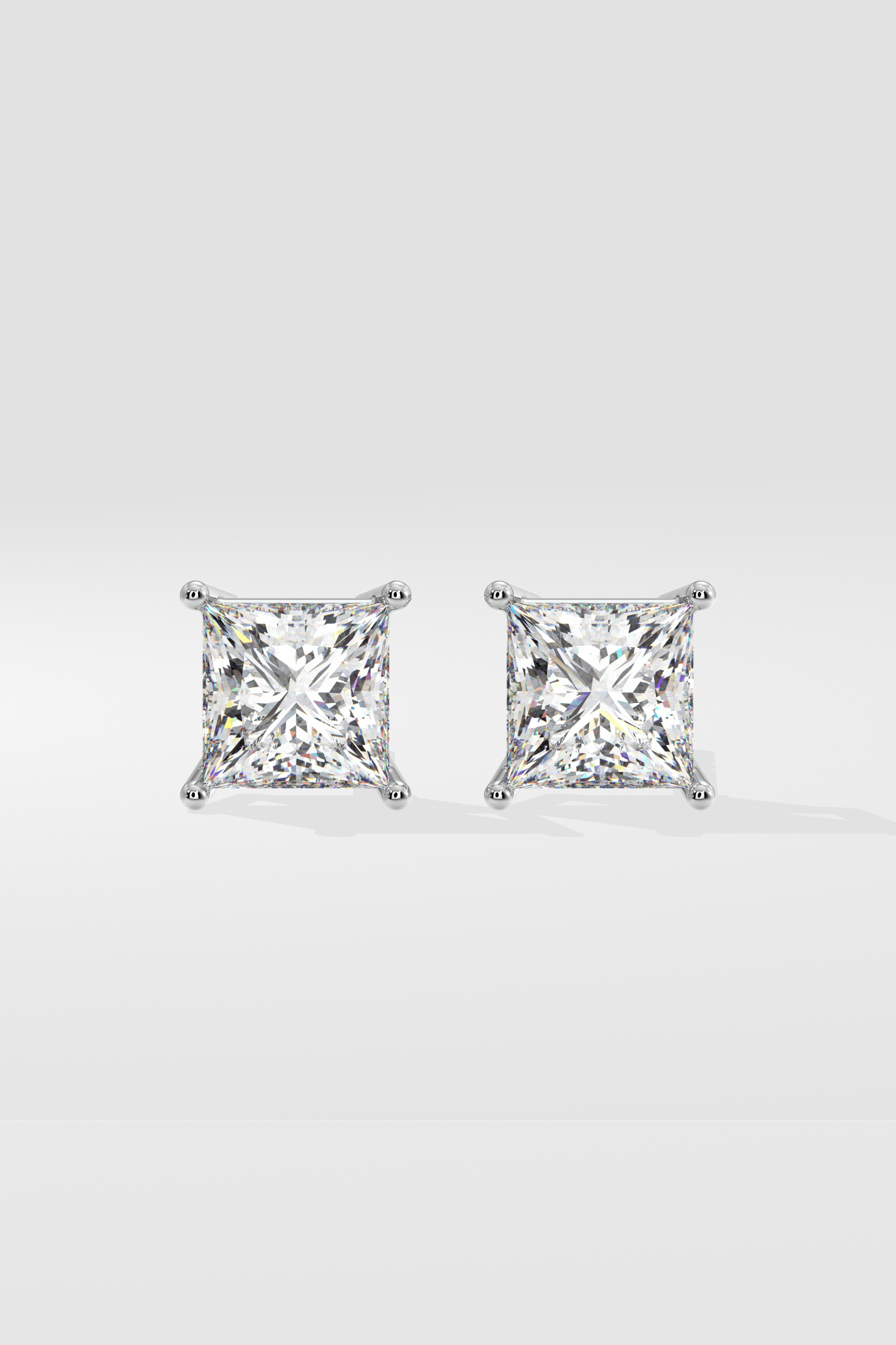 8 ct Classic Princess Studs