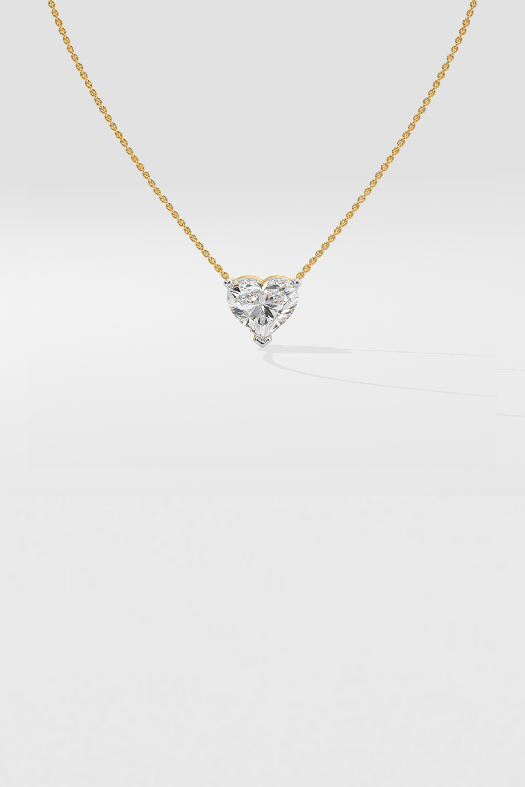 1 ct Heart Necklace