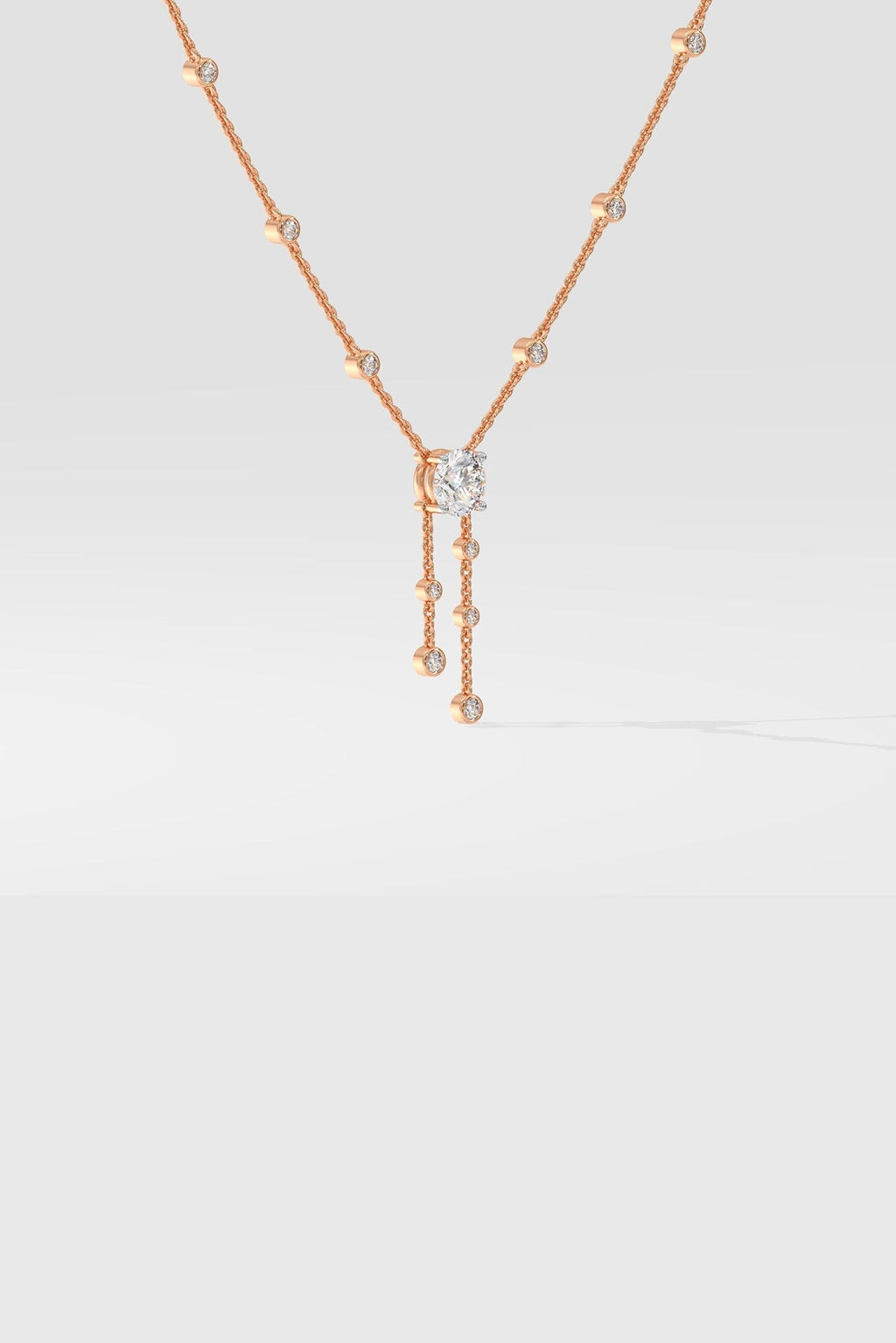 Solitaire Drop Necklace