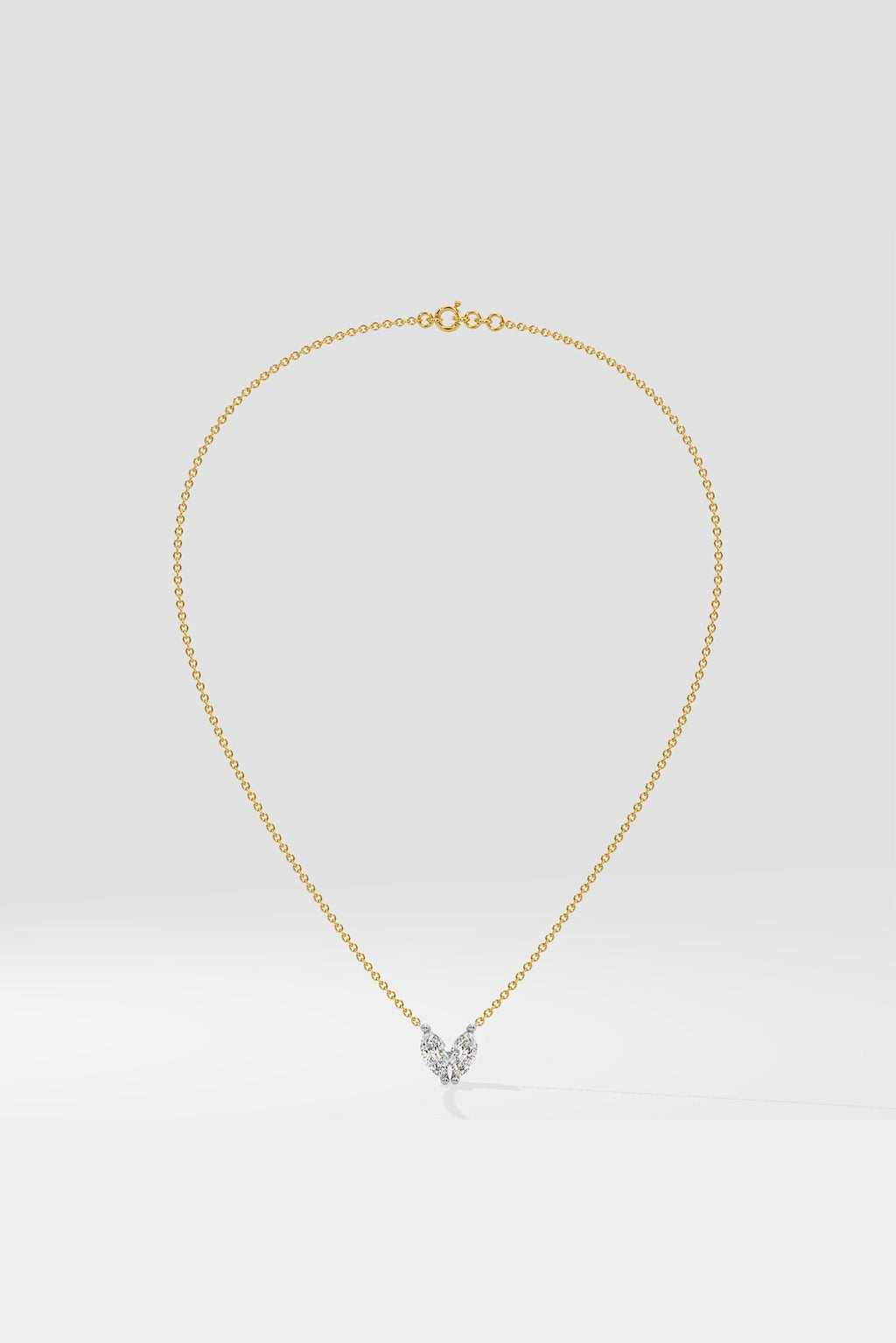 Marquise Heart Duo Necklace