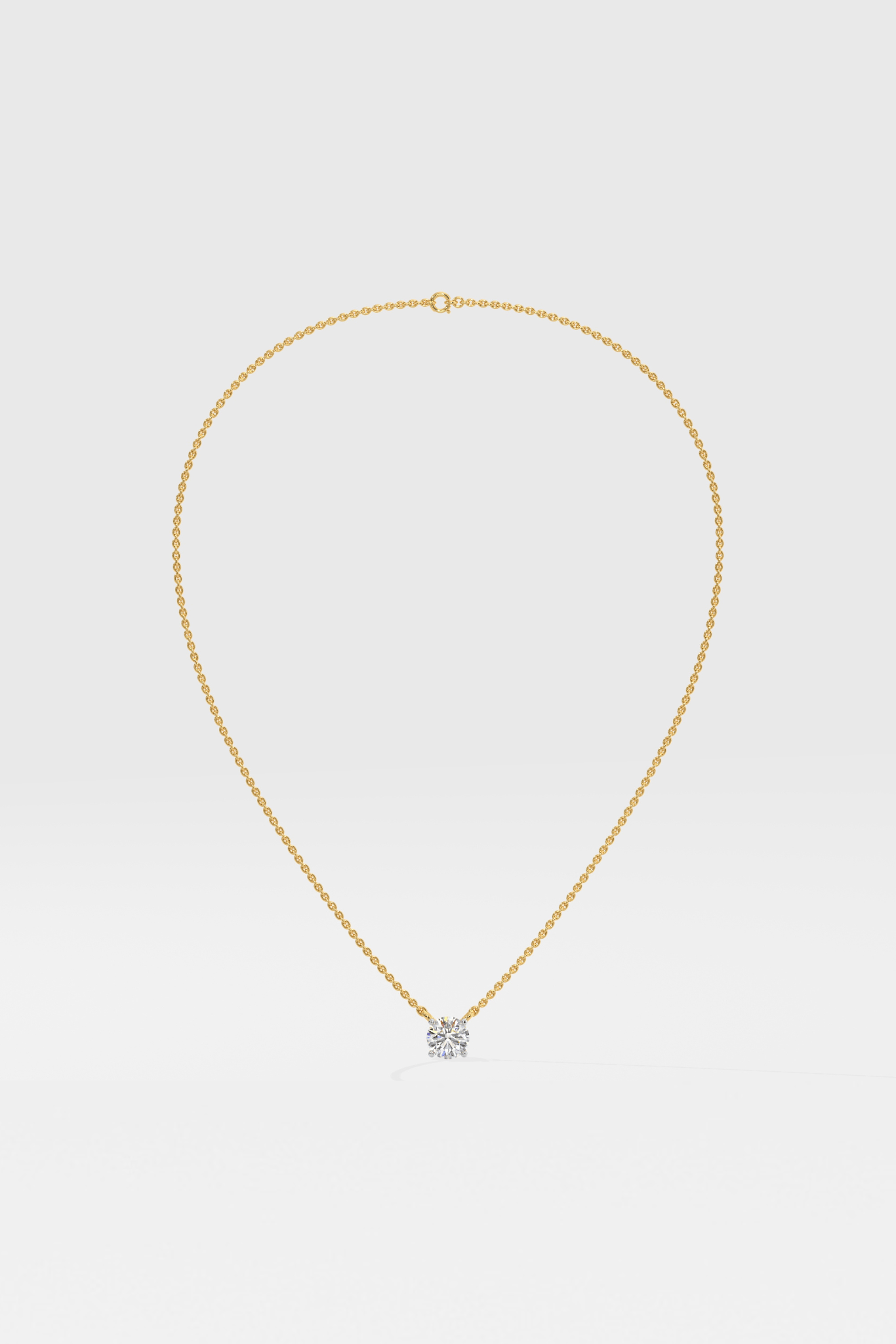 0.75 ct Solitaire Necklace