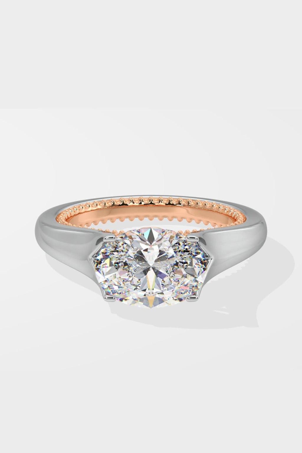 1.5 ct East-West Oval Solitaire Ring