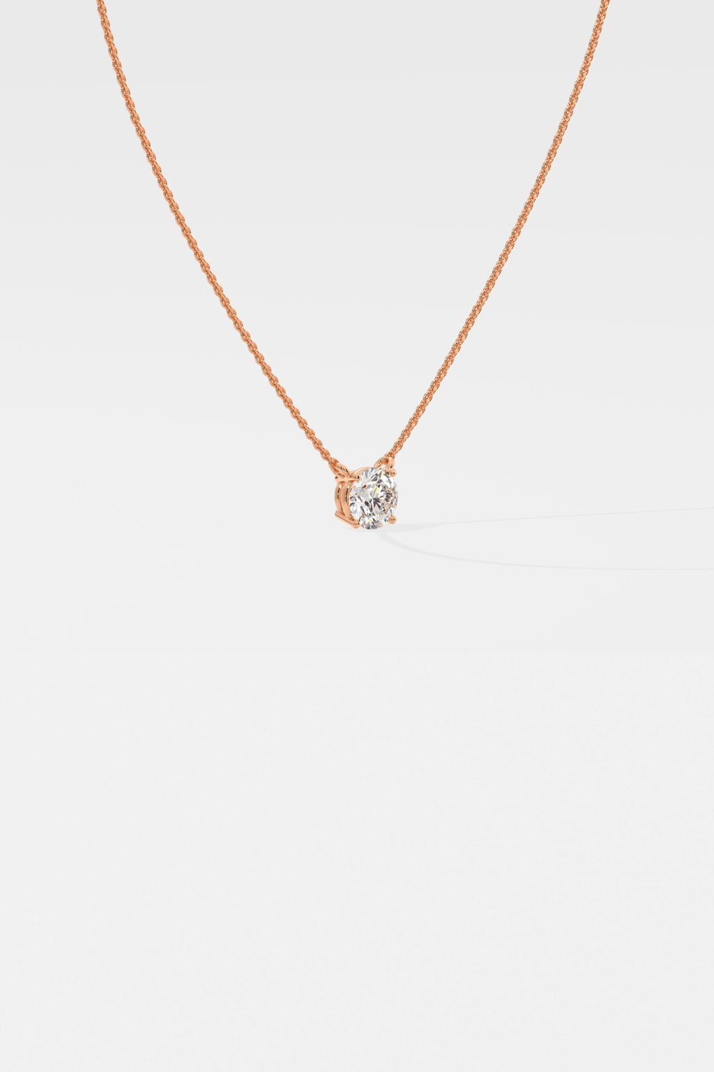 1 ct Solitaire Necklace