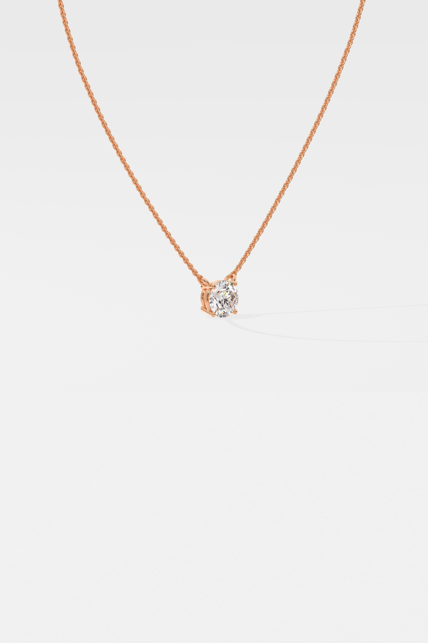 1 ct Solitaire Necklace