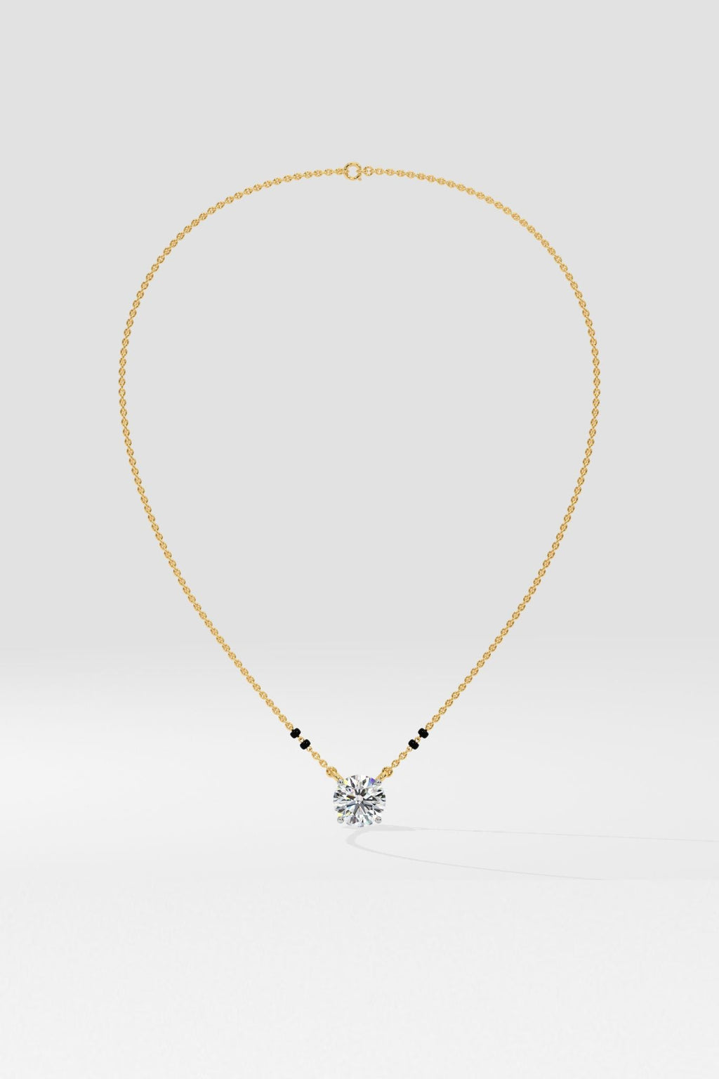 1 ct Solitaire Mangalsutra