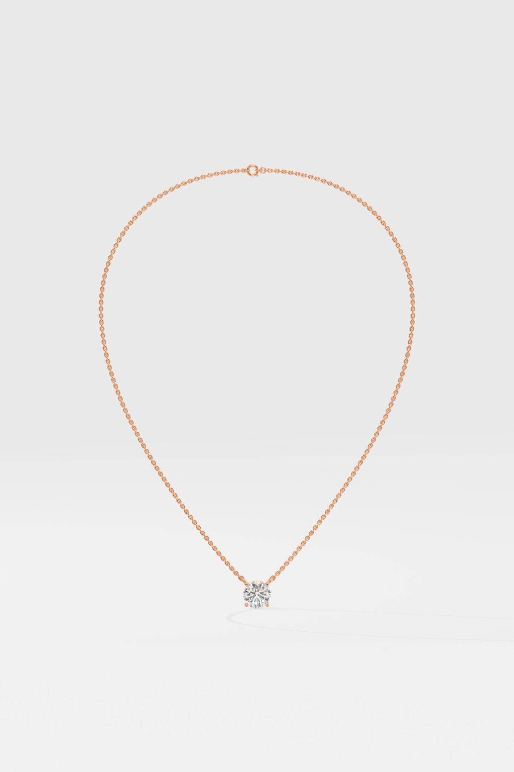1 ct Solitaire Necklace