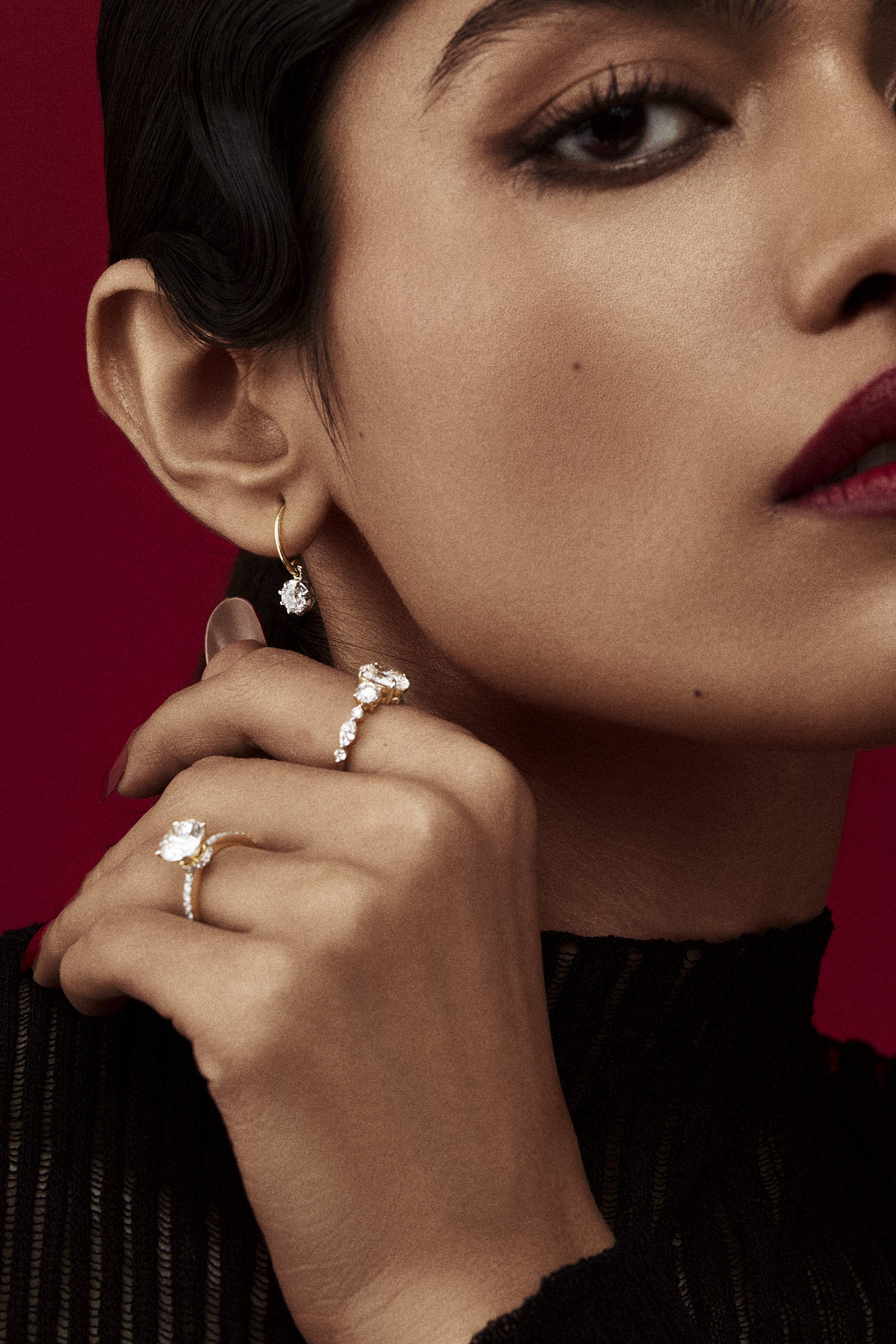 Two-Tone Diamond Drops