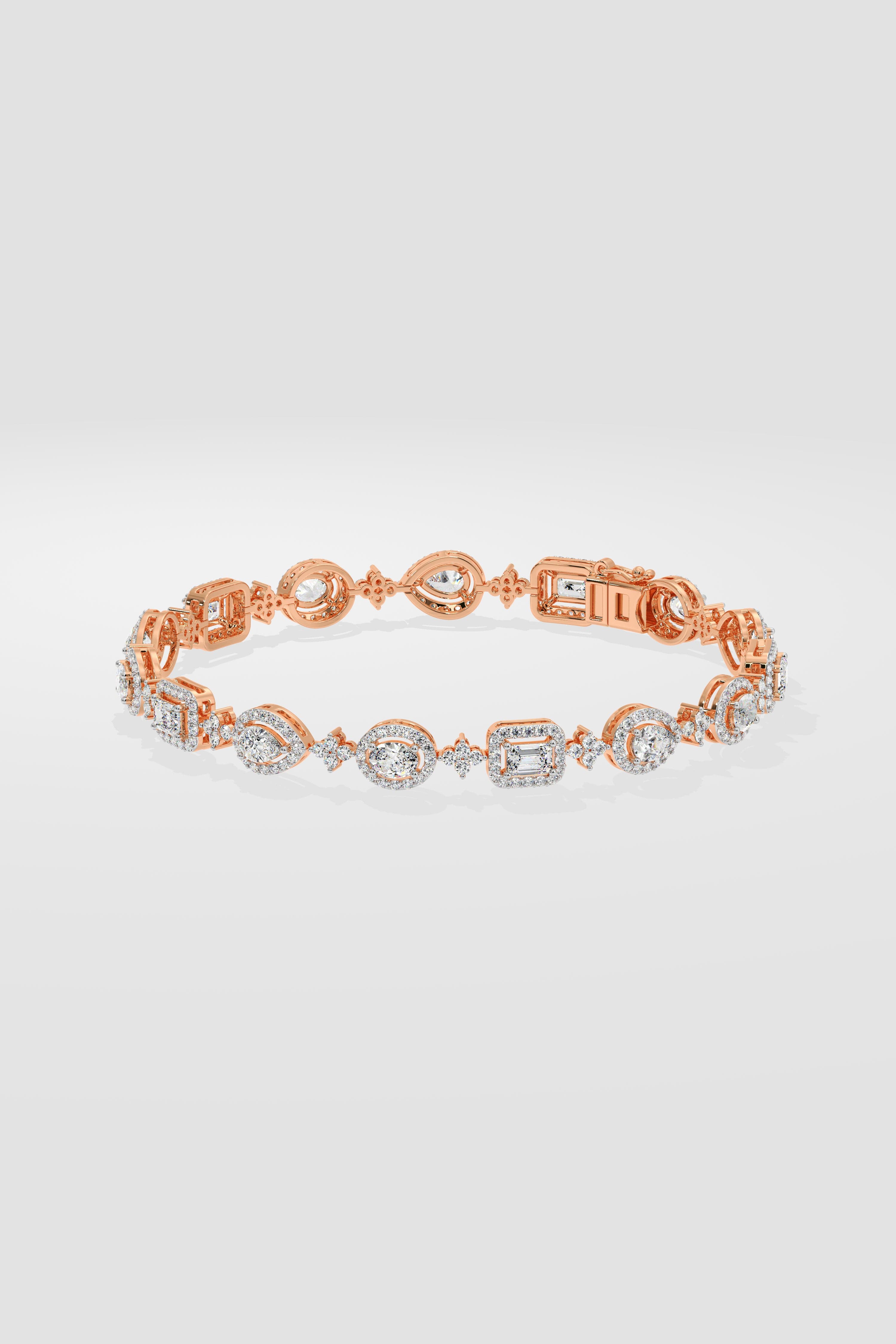 0.20 ct Medley Halo Bracelet