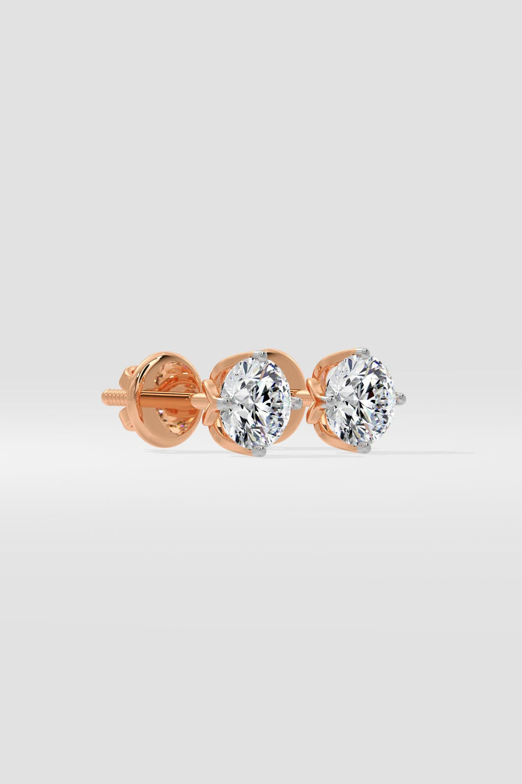 1 ct  Solitaire Studs