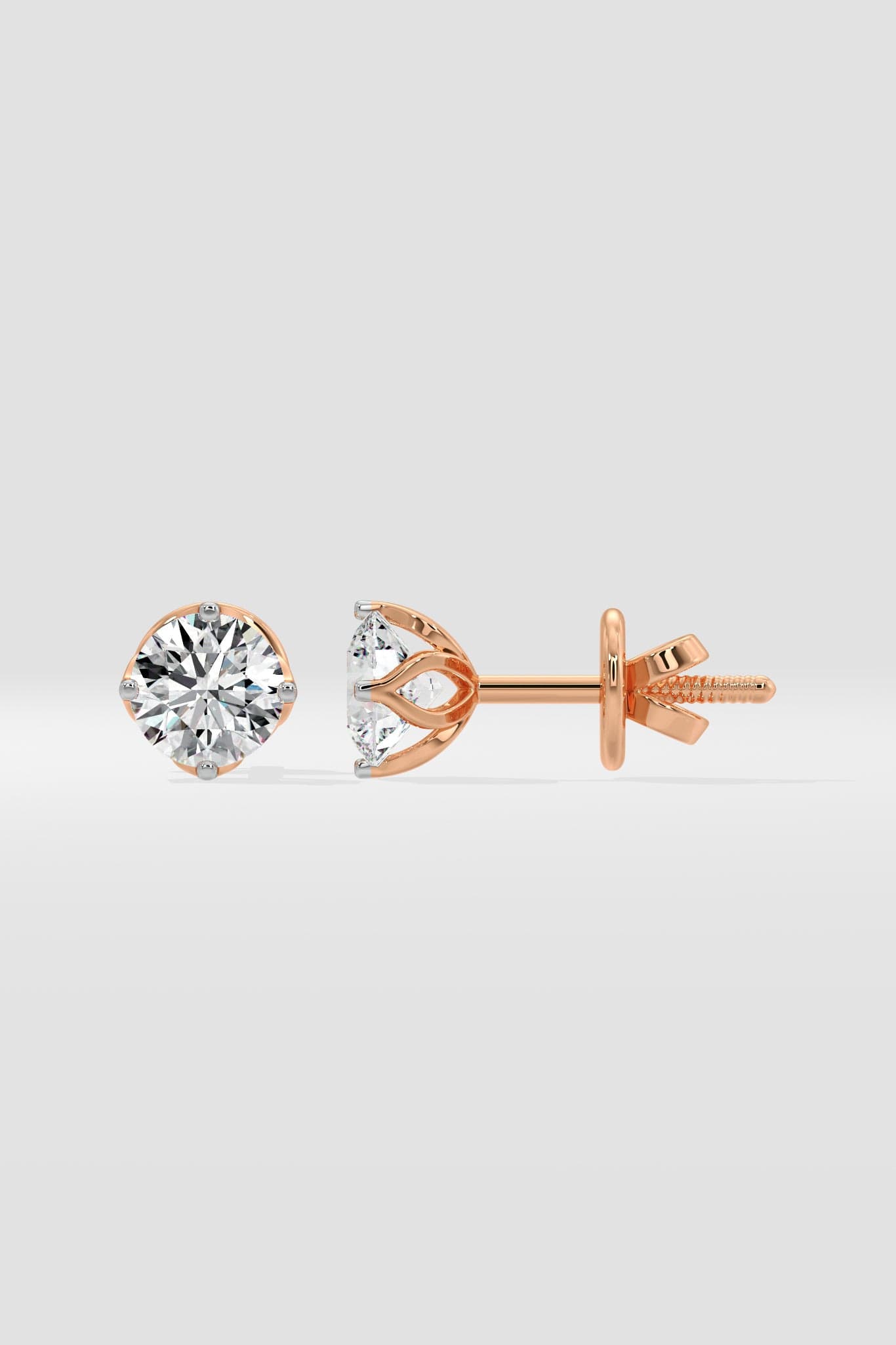 1 ct  Solitaire Studs