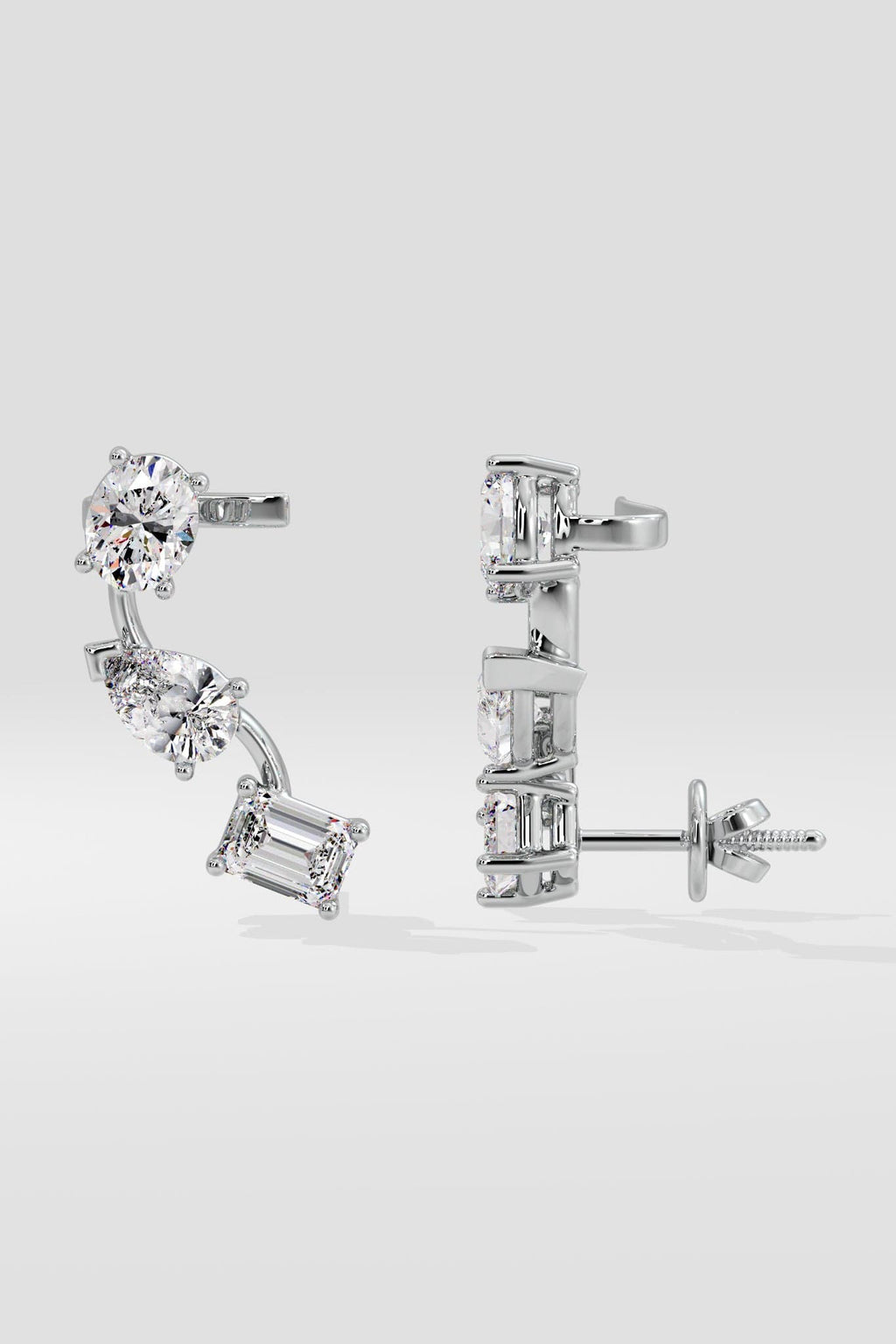 3 Stone Ear Cuffs