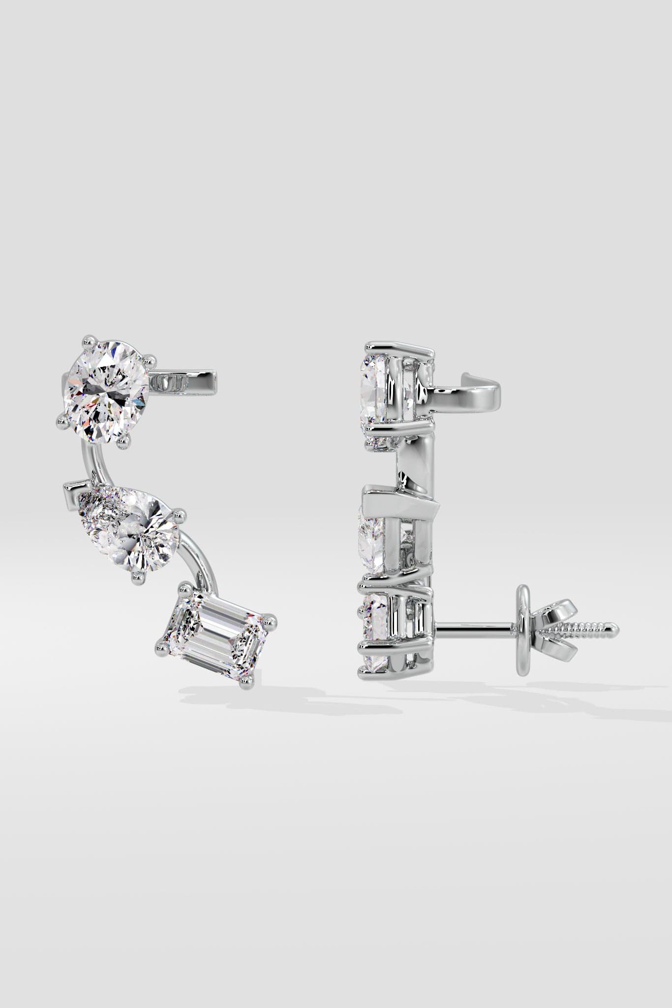 3 Stone Ear Cuffs