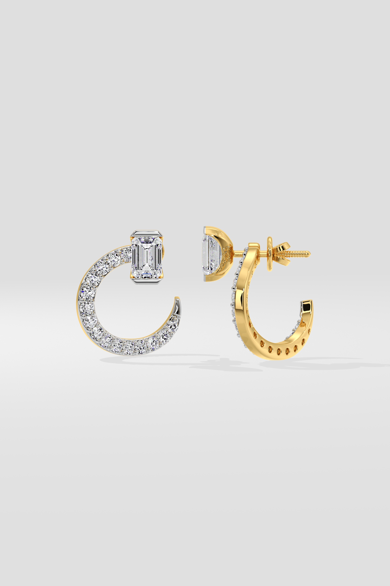 Emra Solitaire Mini Hoops
