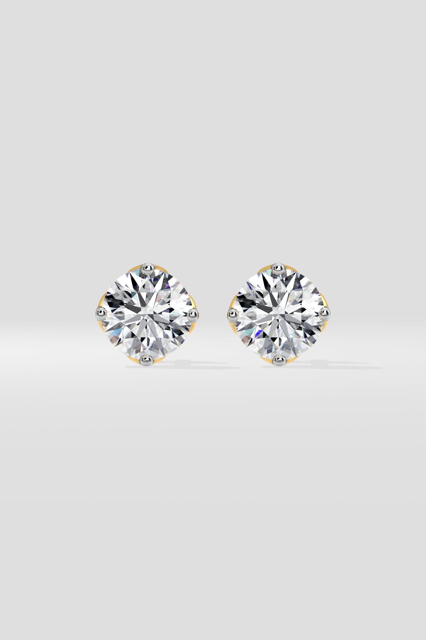 2.5 ct Solitaire Studs