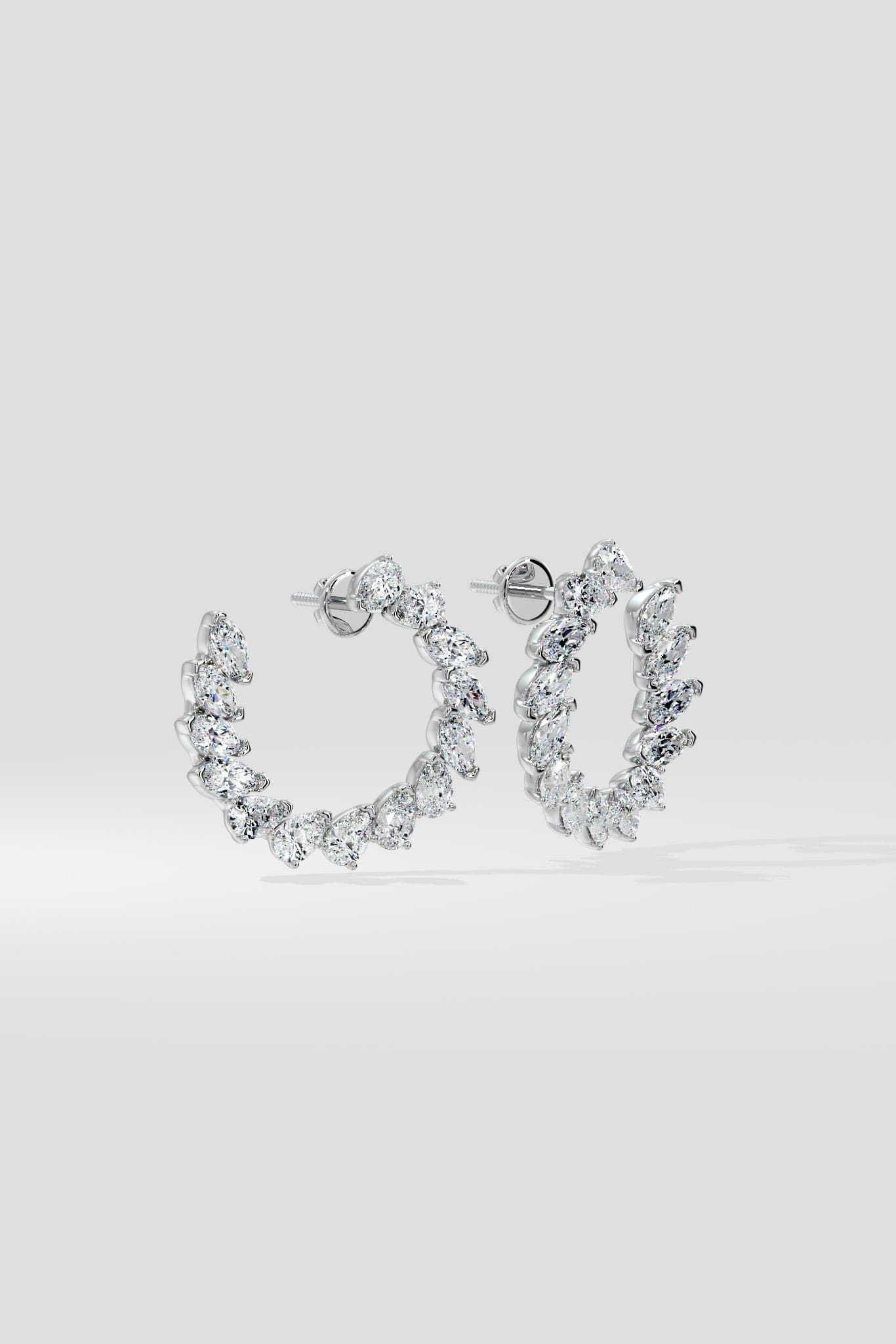 Shimmer Front Hoops