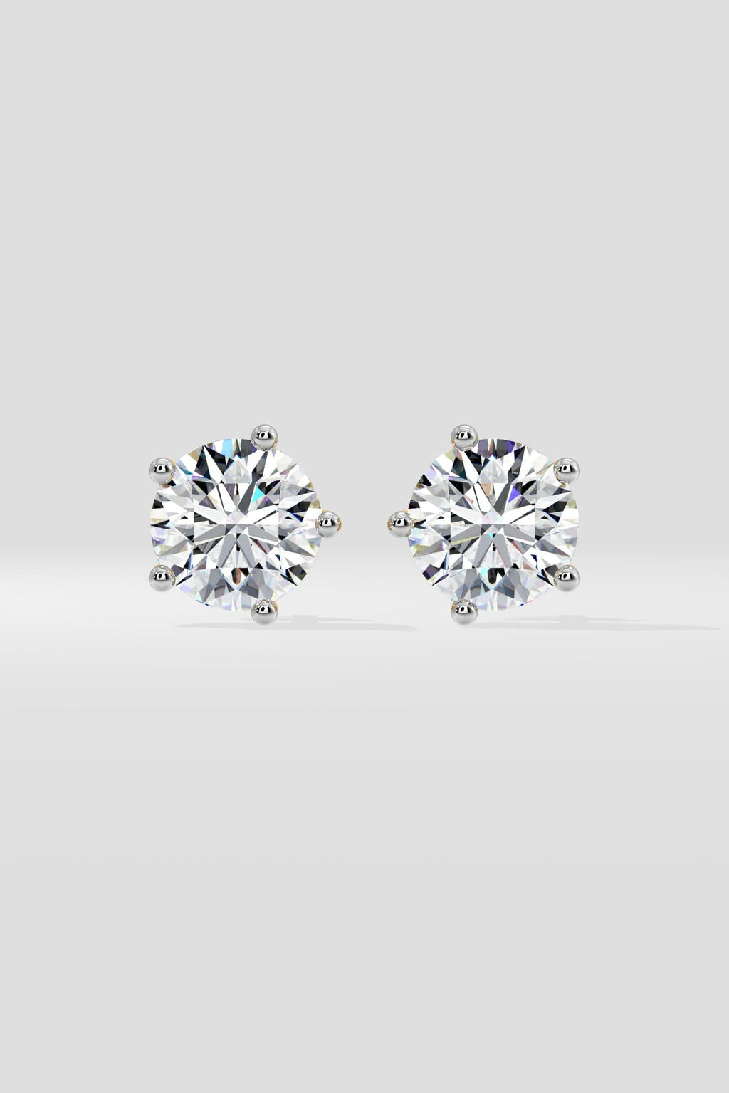 3 ct Solitaire Classic Studs