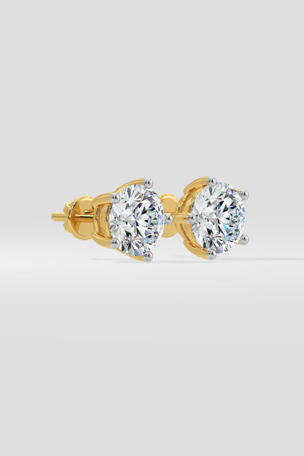 3 ct Solitaire Classic Studs