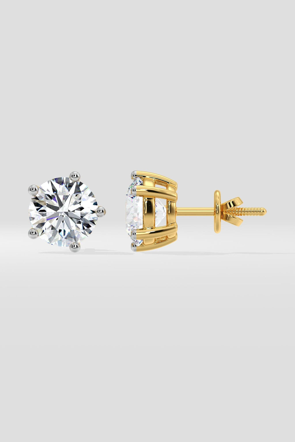 3 ct Solitaire Classic Studs