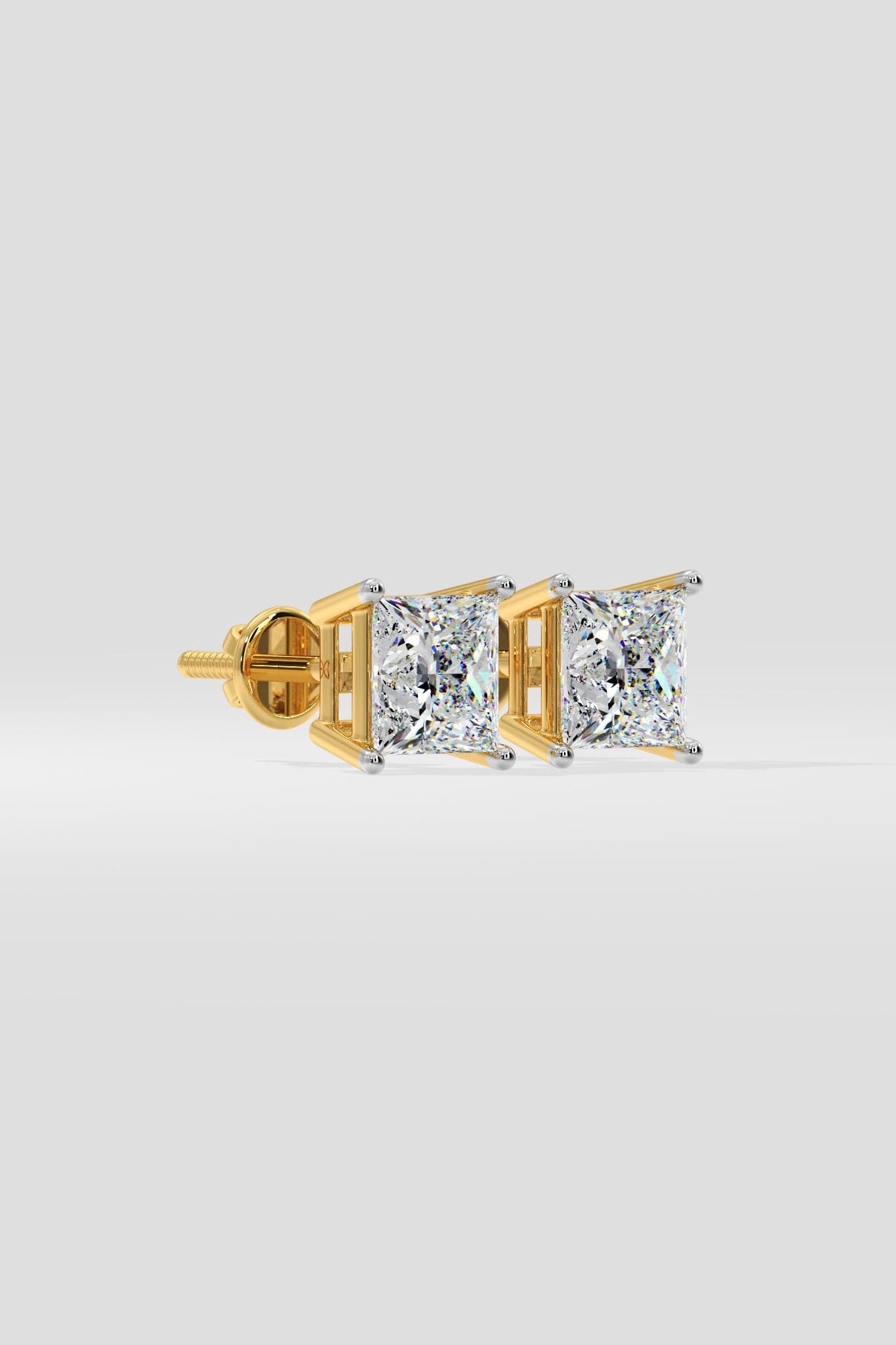 2 ct Princess Studs
