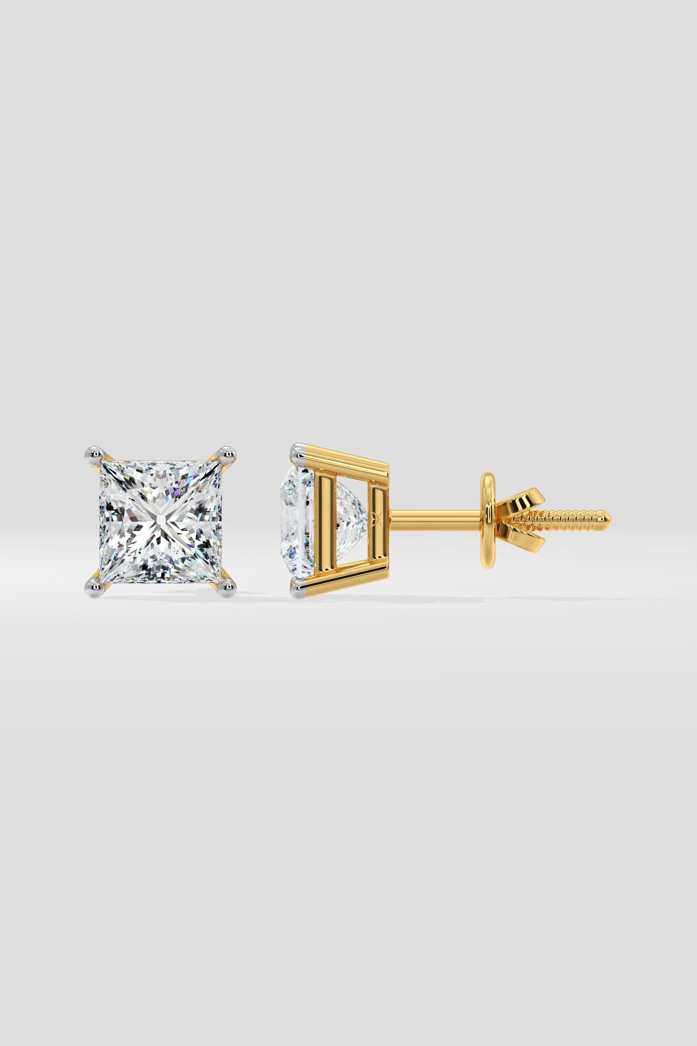 2 ct Princess Studs