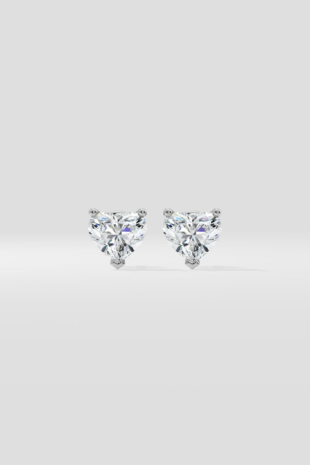 1.5 ct Classic Heart Studs