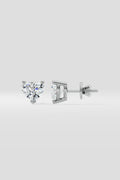 1.5 ct Classic Heart Studs