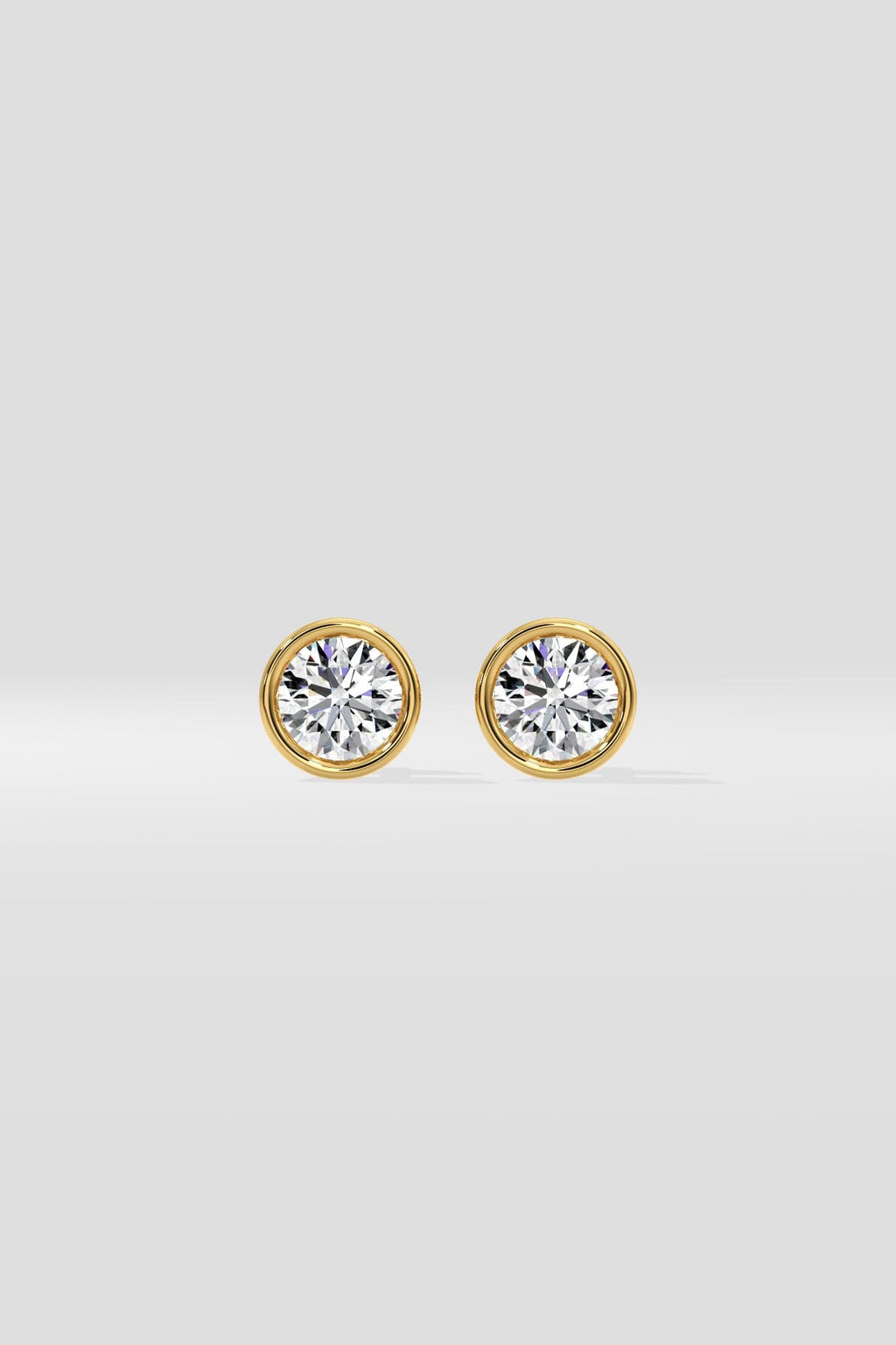 1 ct Bezel Studs