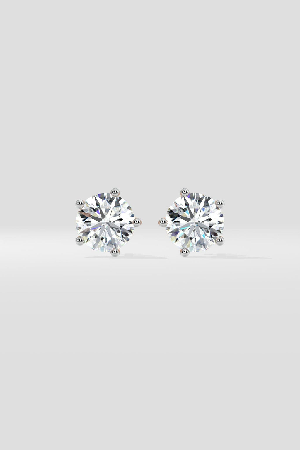 2 ct Solitaire Studs