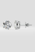 4 ct Solitaire Studs