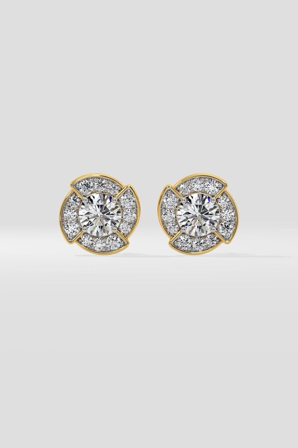 1 ct Breeze Halo Earrings