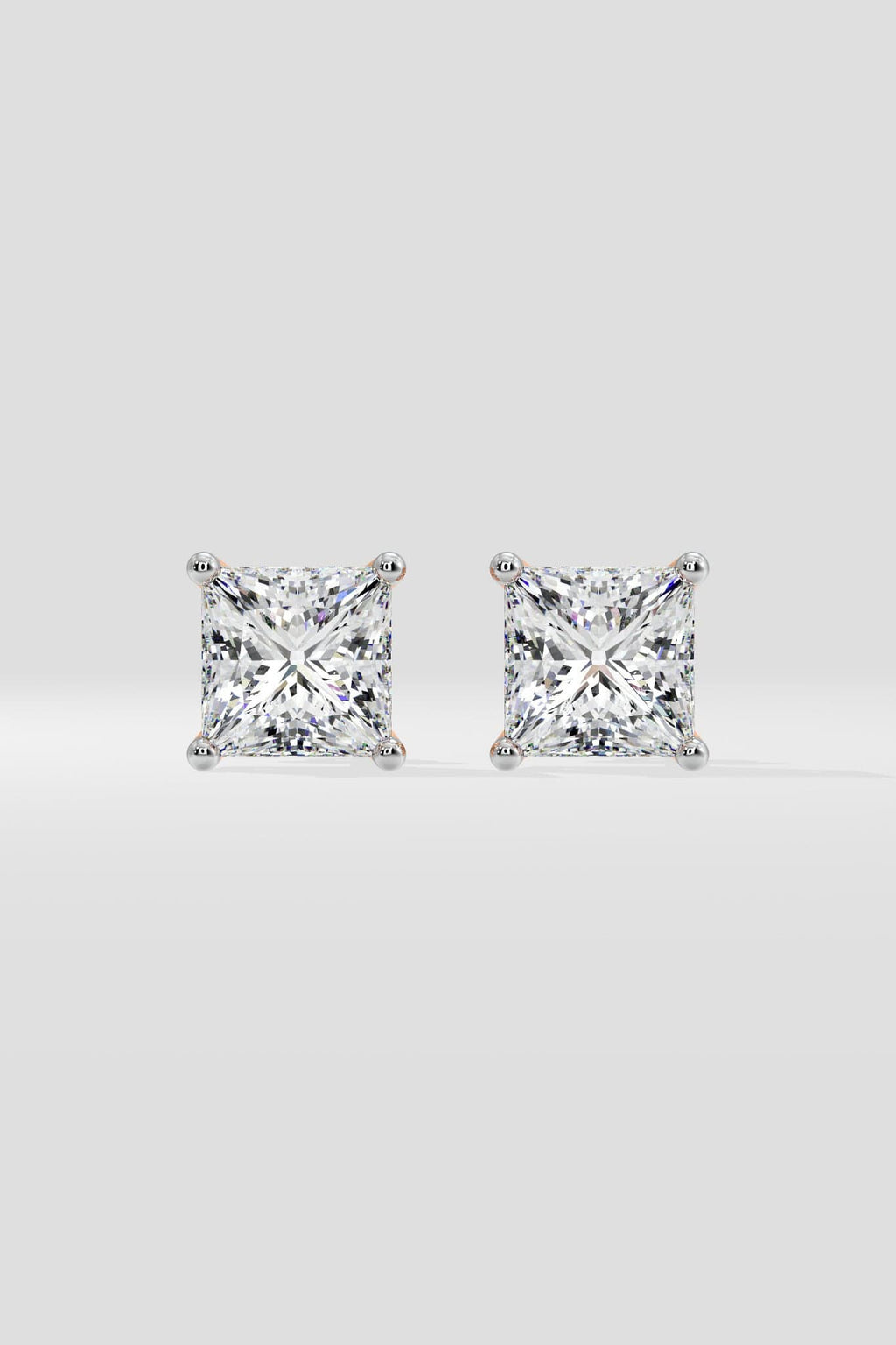 3 ct Princess Studs