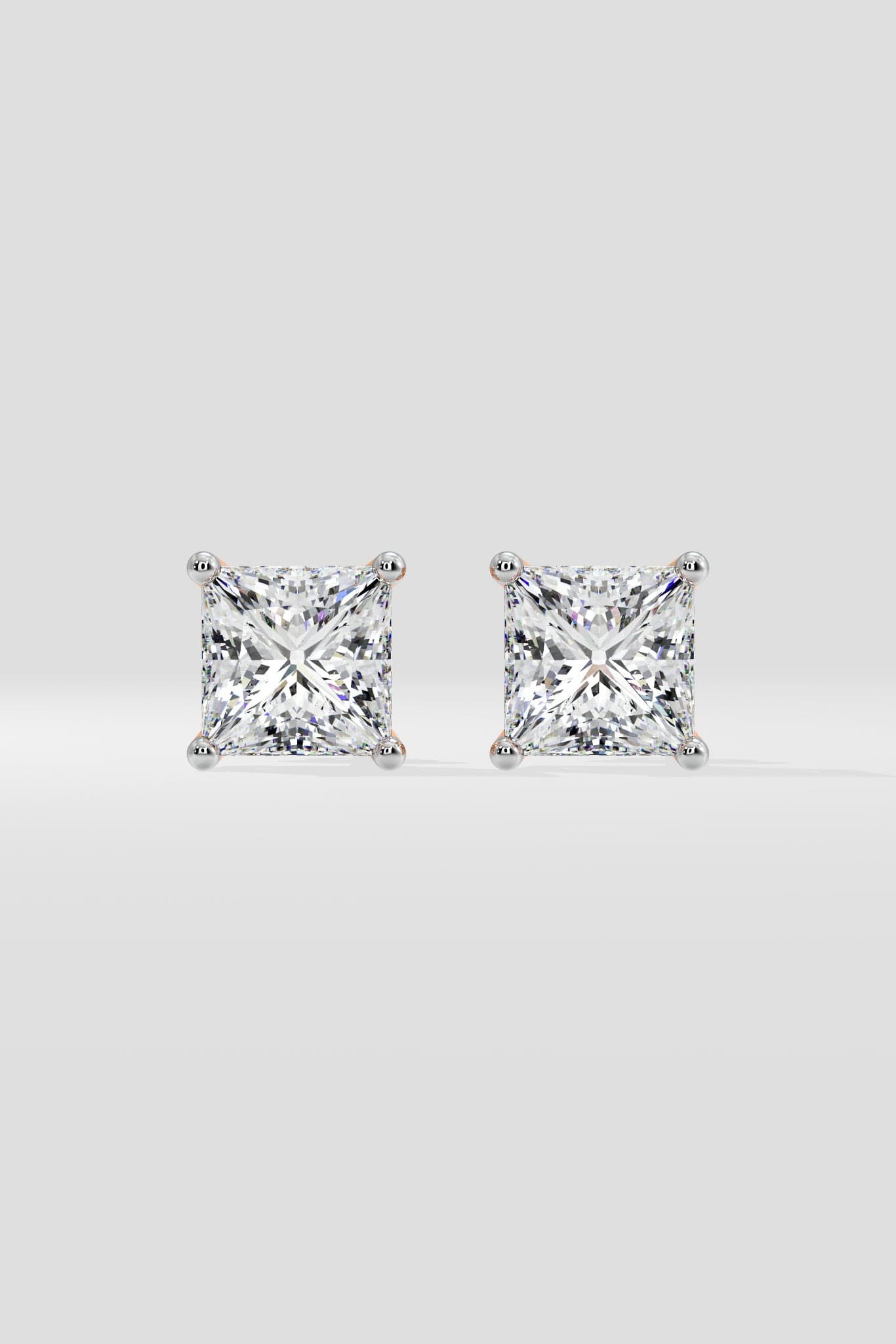 3 ct Princess Studs