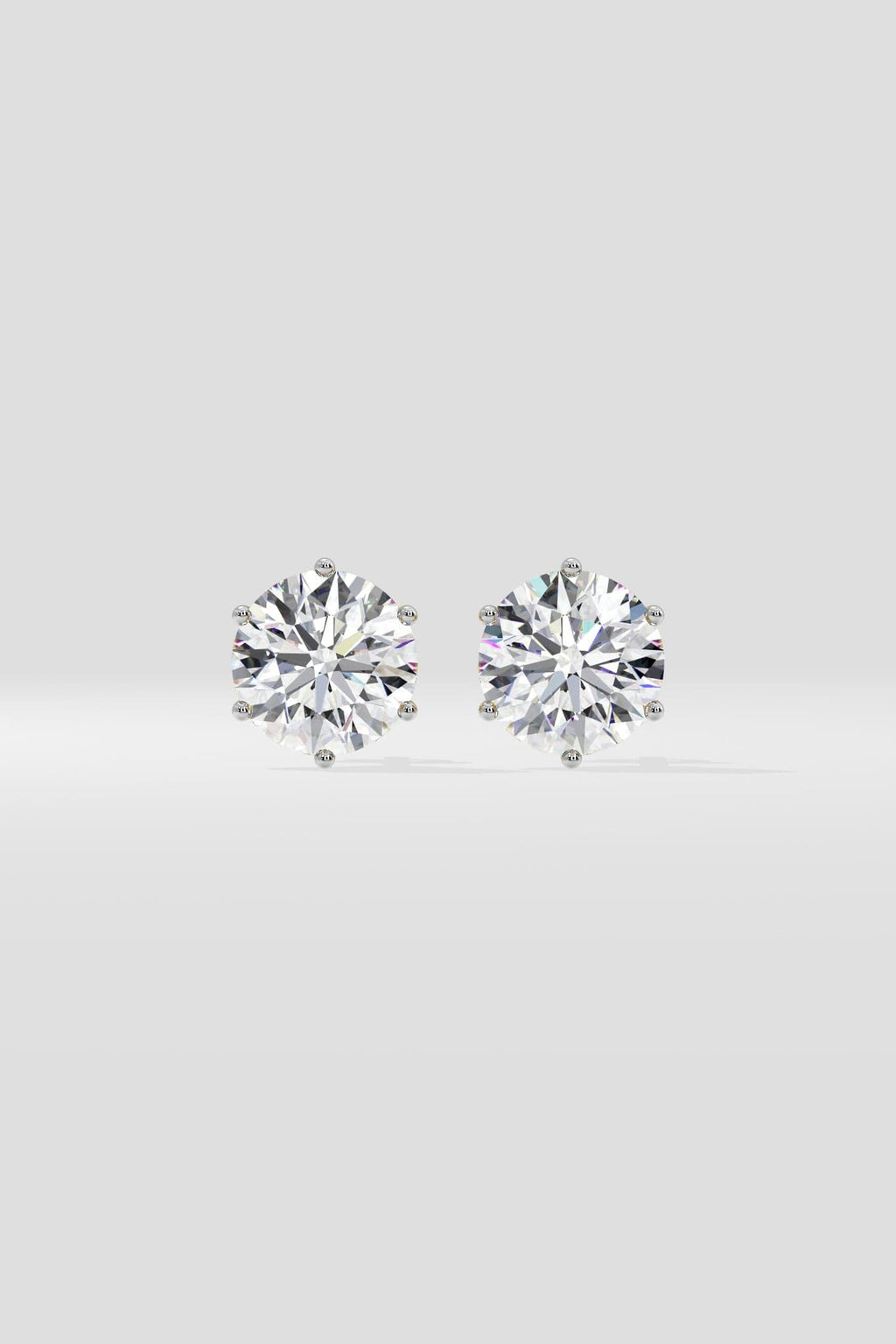 2 ct Solitaire Studs