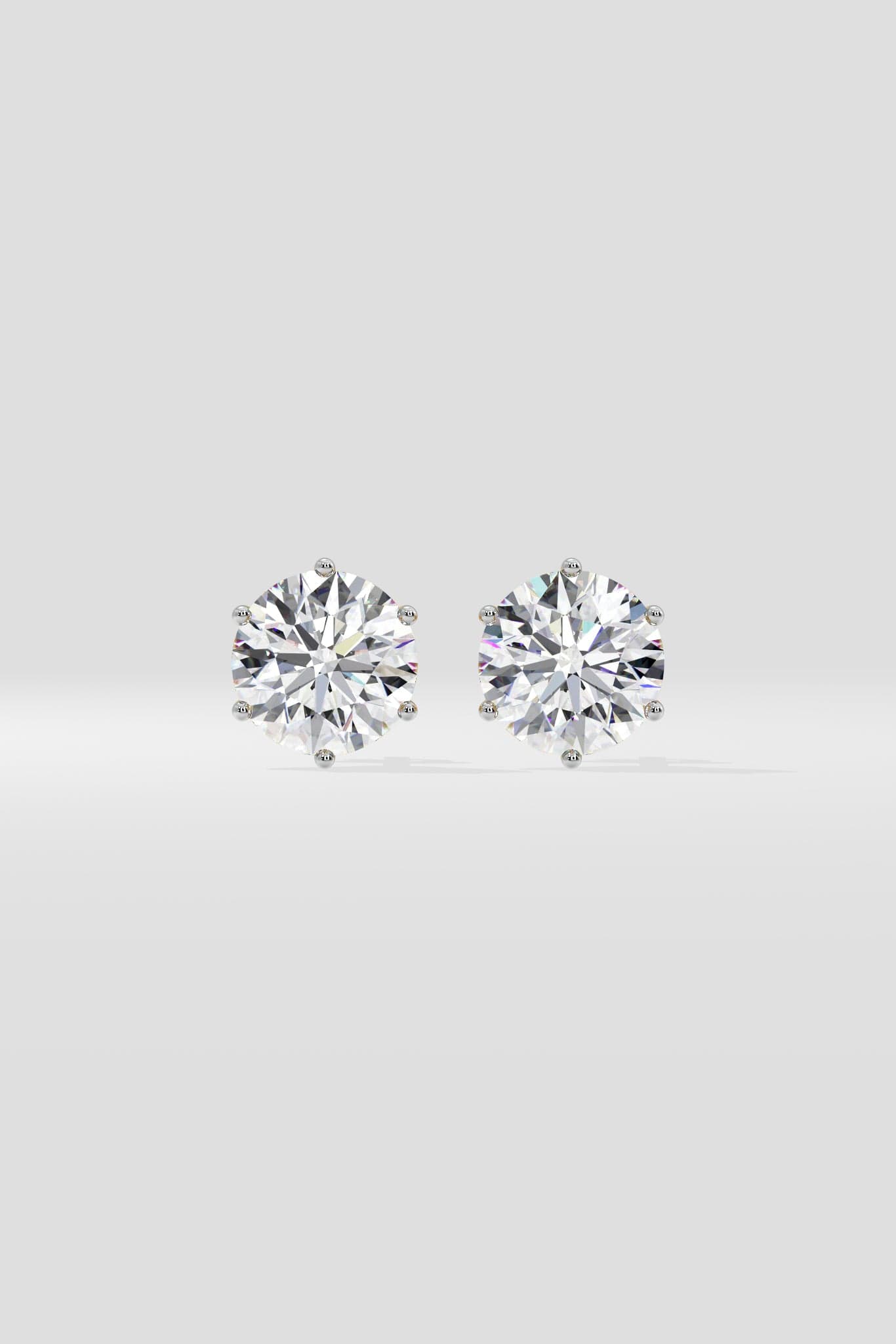 2 ct Solitaire Studs