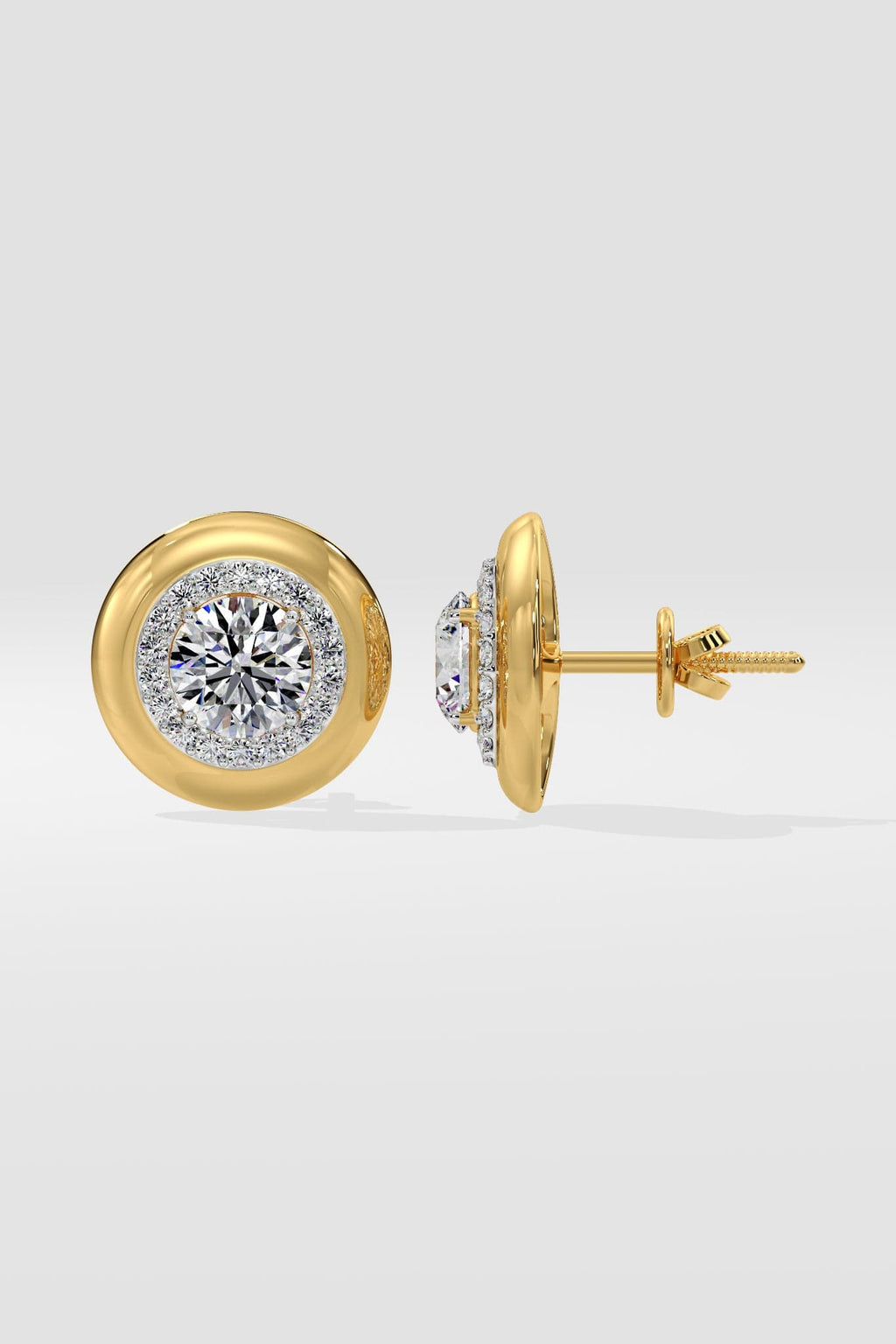1 ct Gold Rim Studs