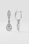 Minari Pear Halo Danglers