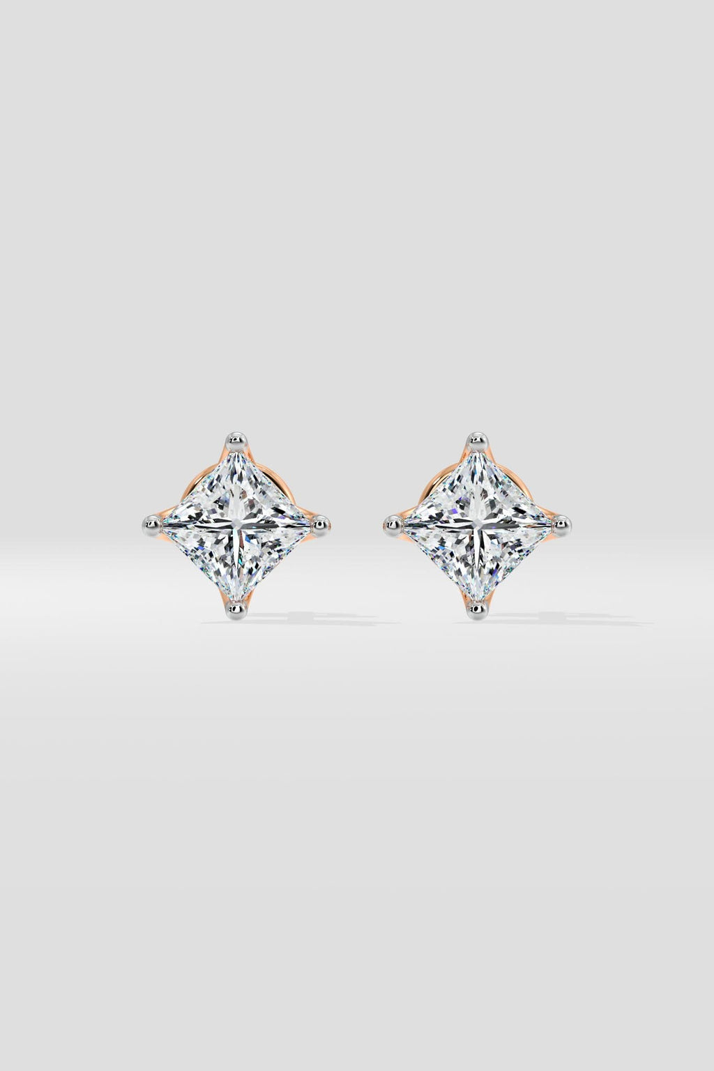 1.5 ct Princess Studs