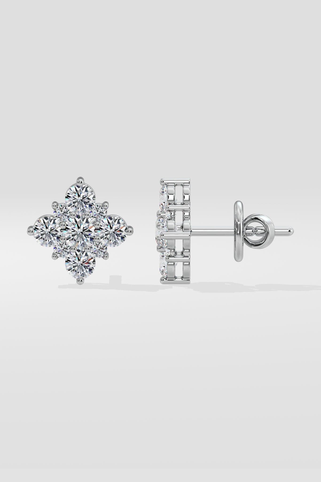 Snowflake Cluster Earrings