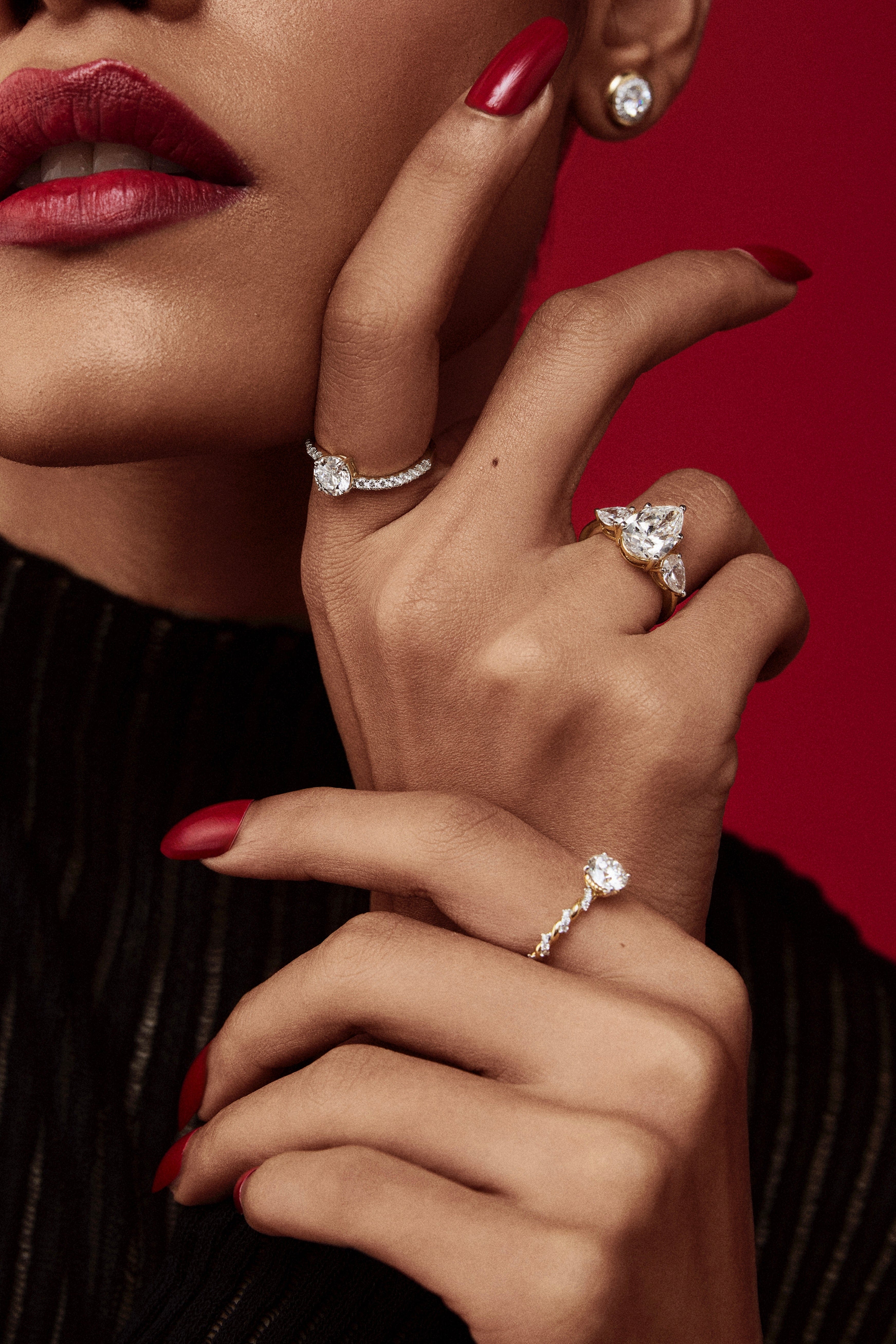 1 ct Vine Solitaire Ring