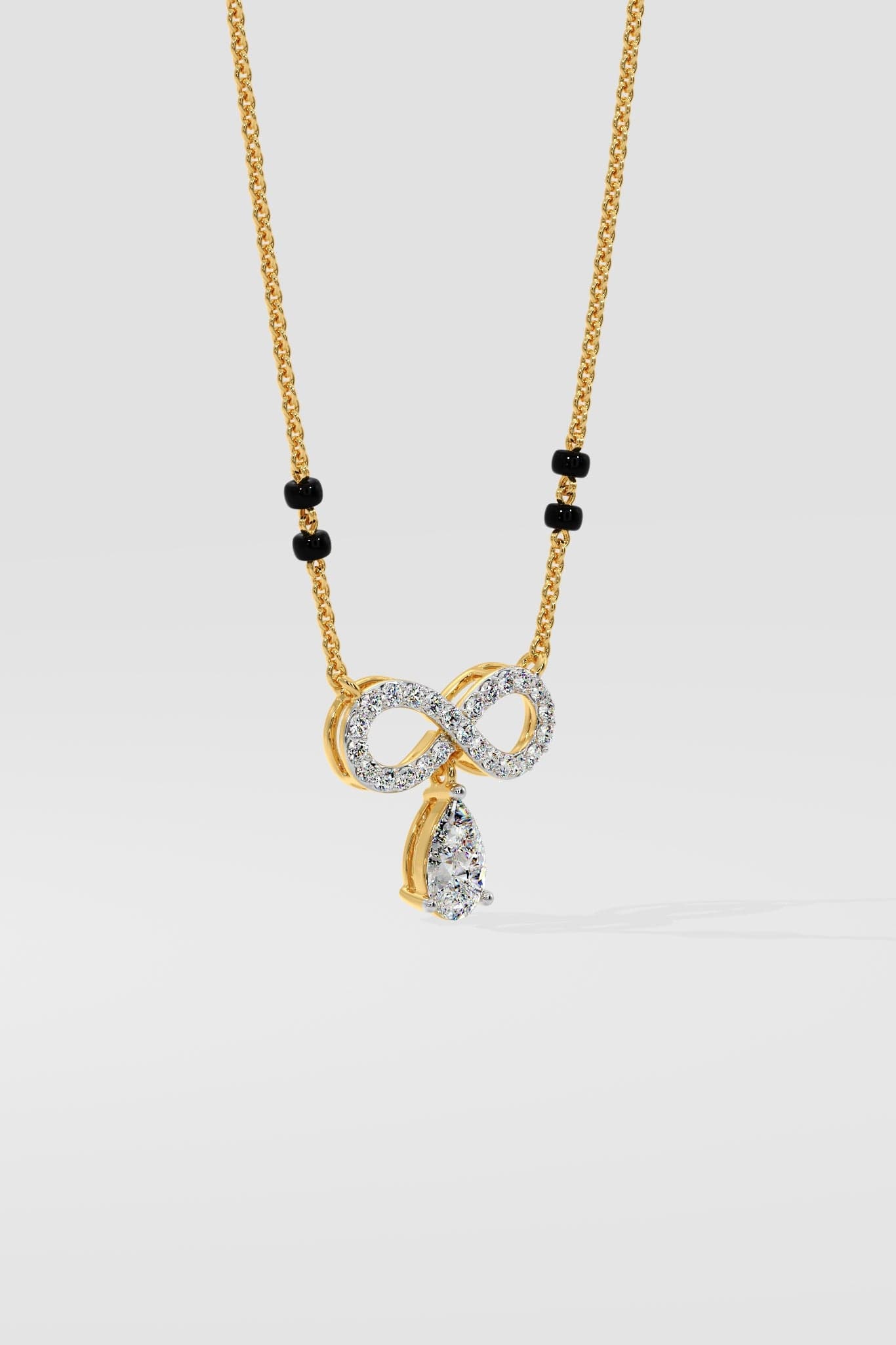 Infinity Pear Mangalsutra
