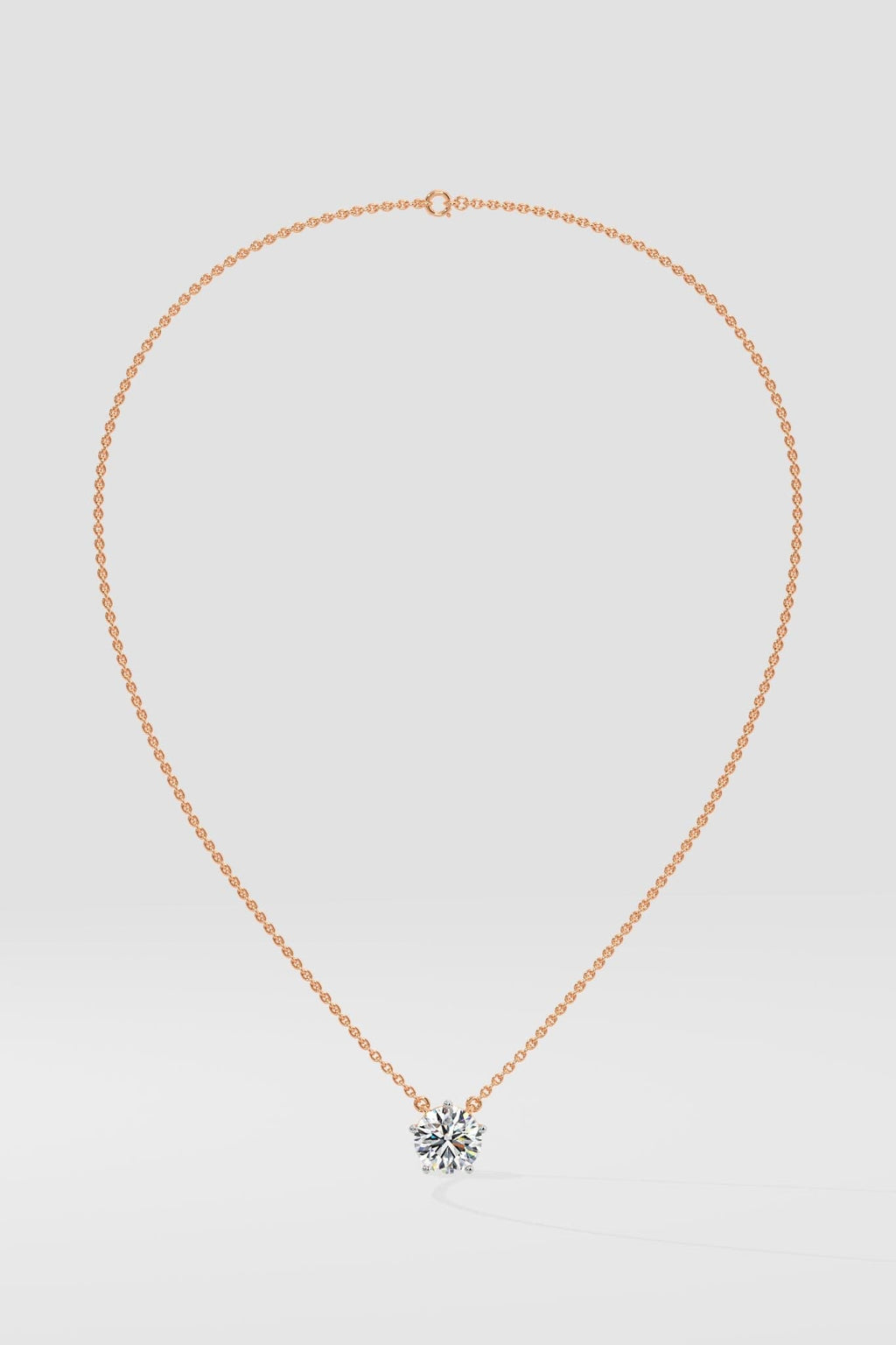 3 ct Solitaire Necklace