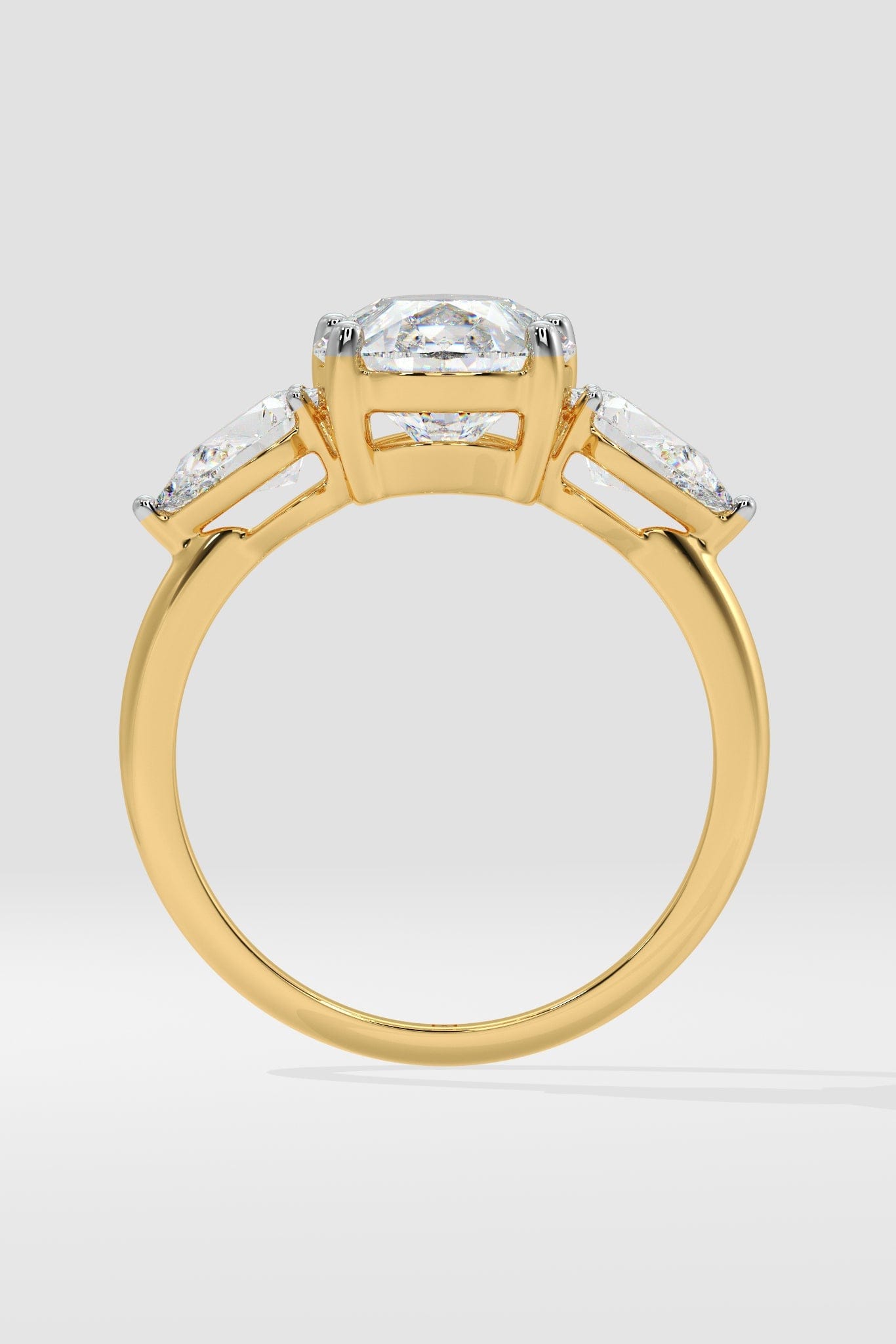 3 ct Pear Three Stone Ring