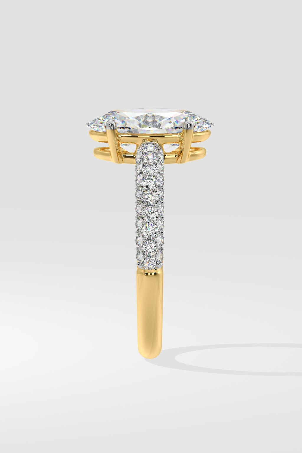 1.5 ct Oval Dome Pave Ring