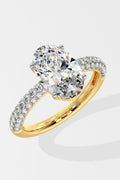 1.5 ct Oval Dome Pave Ring