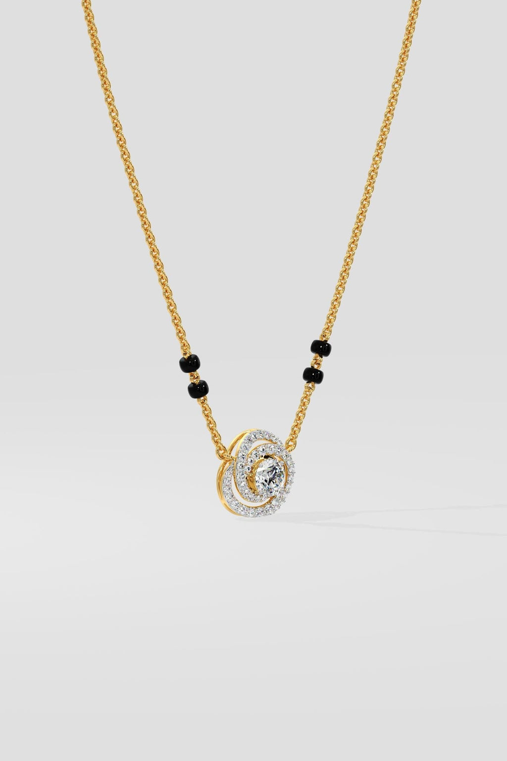 Swirl Solitaire Mangalsutra
