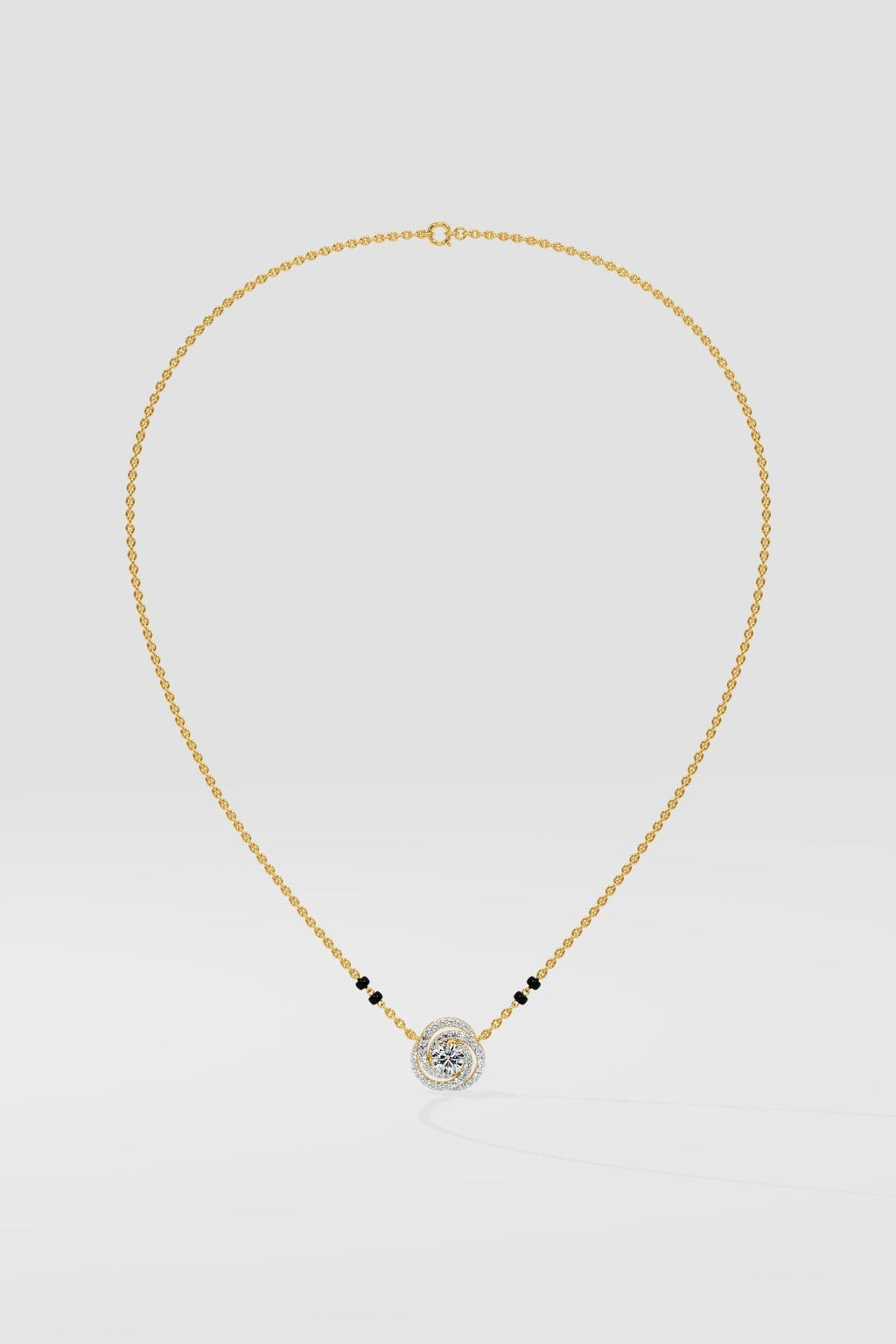 Swirl Solitaire Mangalsutra