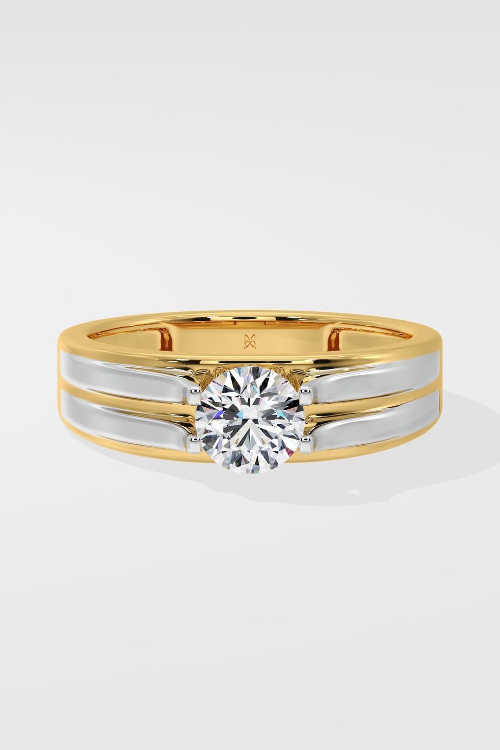Apollo Two-Tone Solitaire Ring