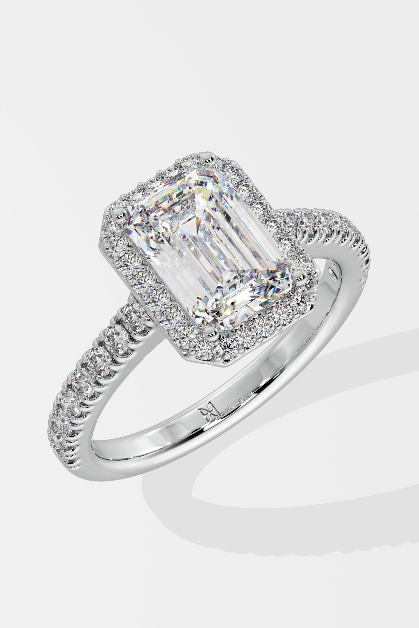 2 ct Emra Solitaire Halo Ring