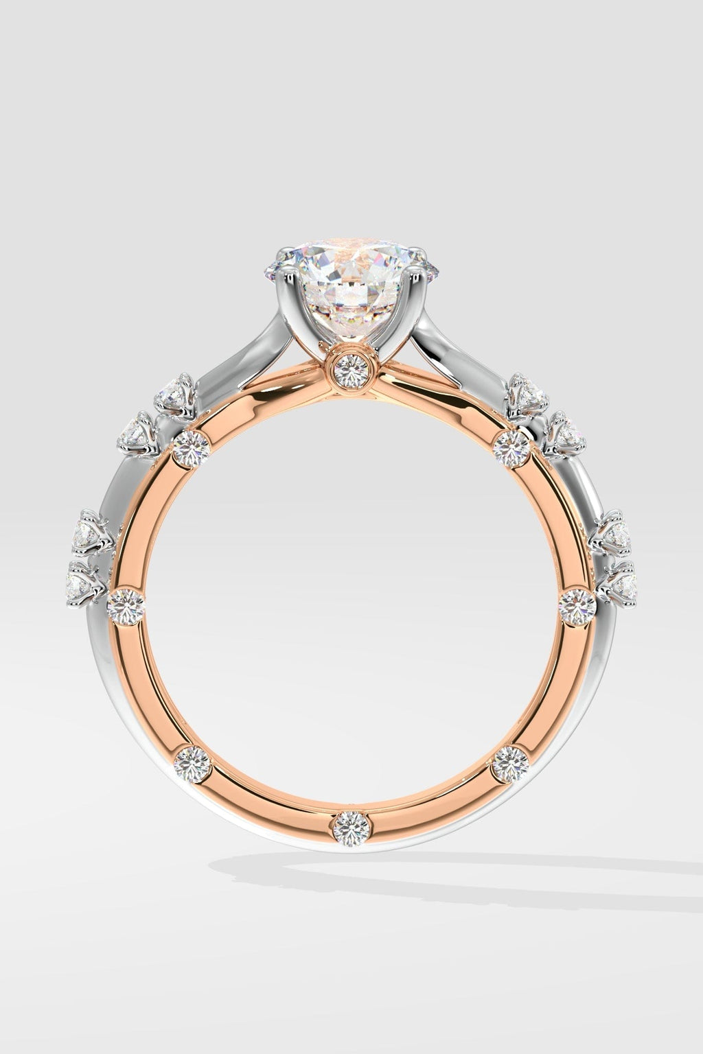 1.25 ct Crossover Diamonds Solitaire Ring