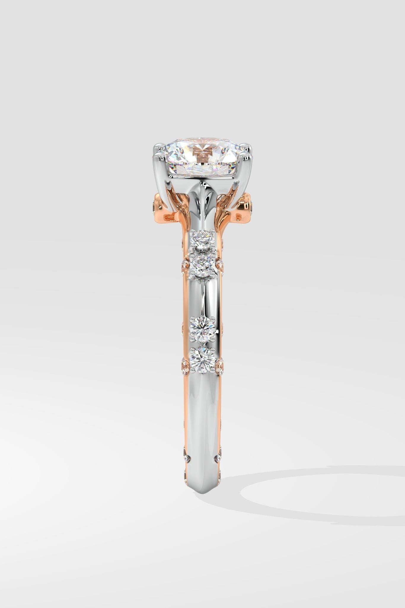 1.25 ct Crossover Diamonds Solitaire Ring